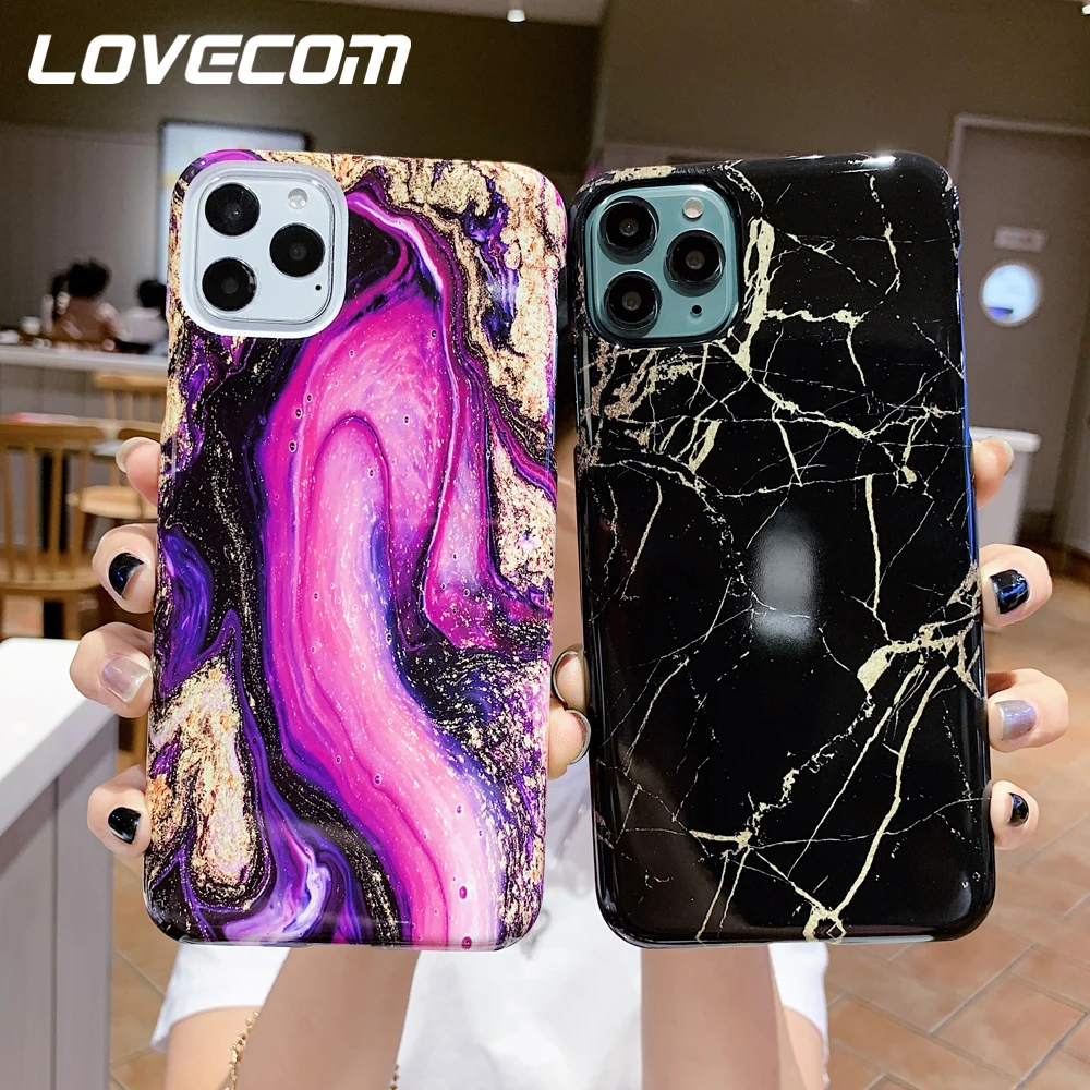 LOVECOM Ретро художественные мраморные чехлы для телефонов iPhone 12 11 Pro Max Mini XR X XS 7 8 Plus