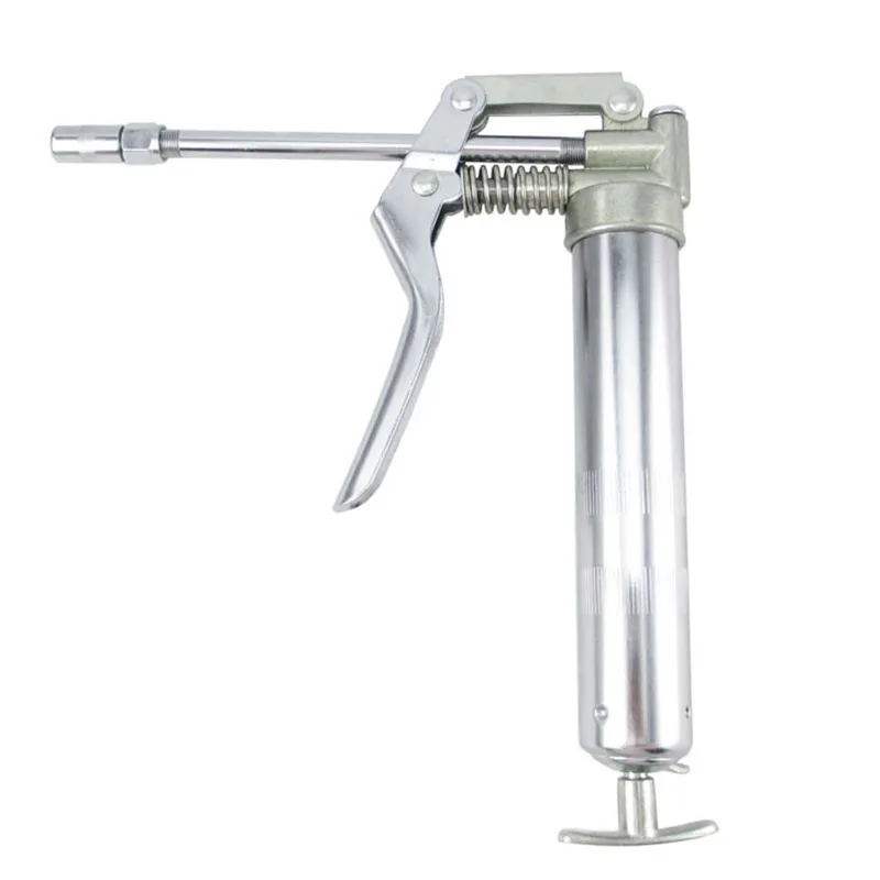 

120g Mini Hand Held Refill Grease Greasing Cartridge Kit Lubrication Tool Oil Hose Flat Head Nozzle