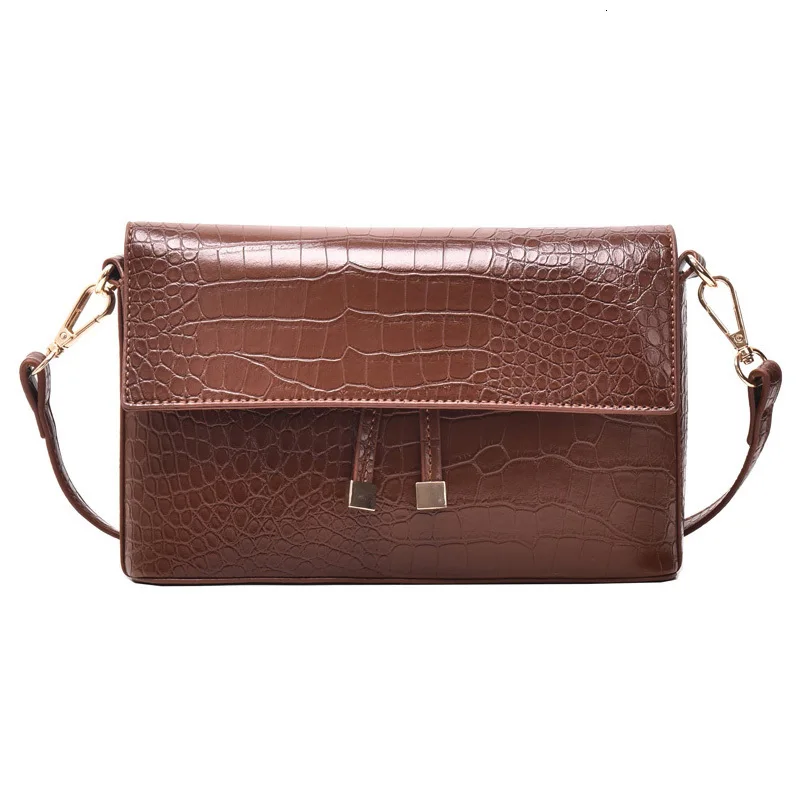 

Retro Miss Shi Tou grain shoulder bag 2019 new winter wild Western style shoulder messenger bag small square package