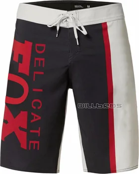 

Delicate Fox Victory Stretch Furnace Summer Board Shorts Bathing Suit Swimming Men's Short Pants Black White