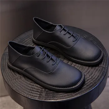 

Shoes Woman 2020 Casual Female Sneakers Autumn Oxfords Women's Moccasins Womens Round Toe British Style Flats New Cross Retro