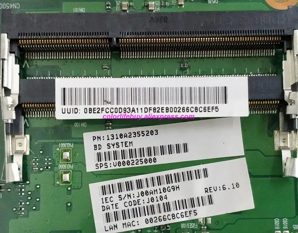 Placa-mãe para notebook