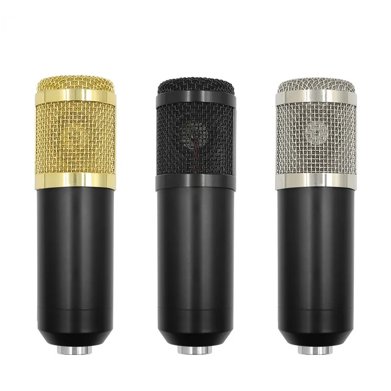 BM800 콘덴서 마이크 브래킷, 3.5mm 오디오 USB V8 사운드 카드, 금속 쉘 지원, 휴대폰 컴퓨터 라이브 K 노래 녹음