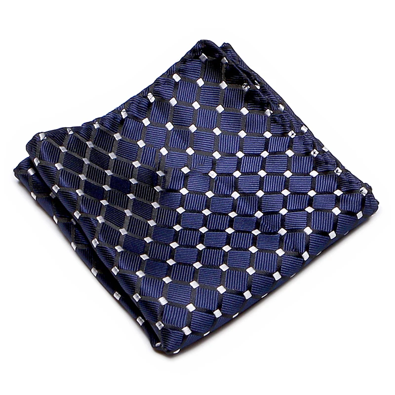 126 Many Color Top grade Nice Handmade Newest style  Woven Pocket Square Plaid Gold Dropshipping April Fool's Day