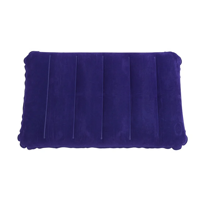 

Foldable Pillow Outdoor Travel Sleep Pillow Air Inflatable Portable Break Rest Pillow Blue