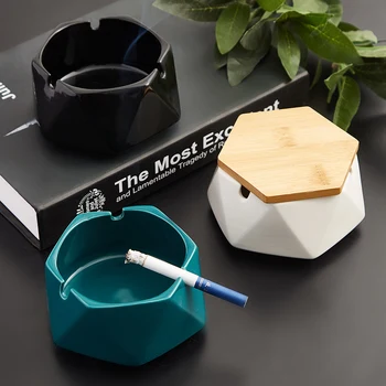 

Creative Ashtrays with Lids Gift for Boyfriend Portable Pocket Outdoor Ash Tray Mini Ashtray Ceramic Ceramic Soot