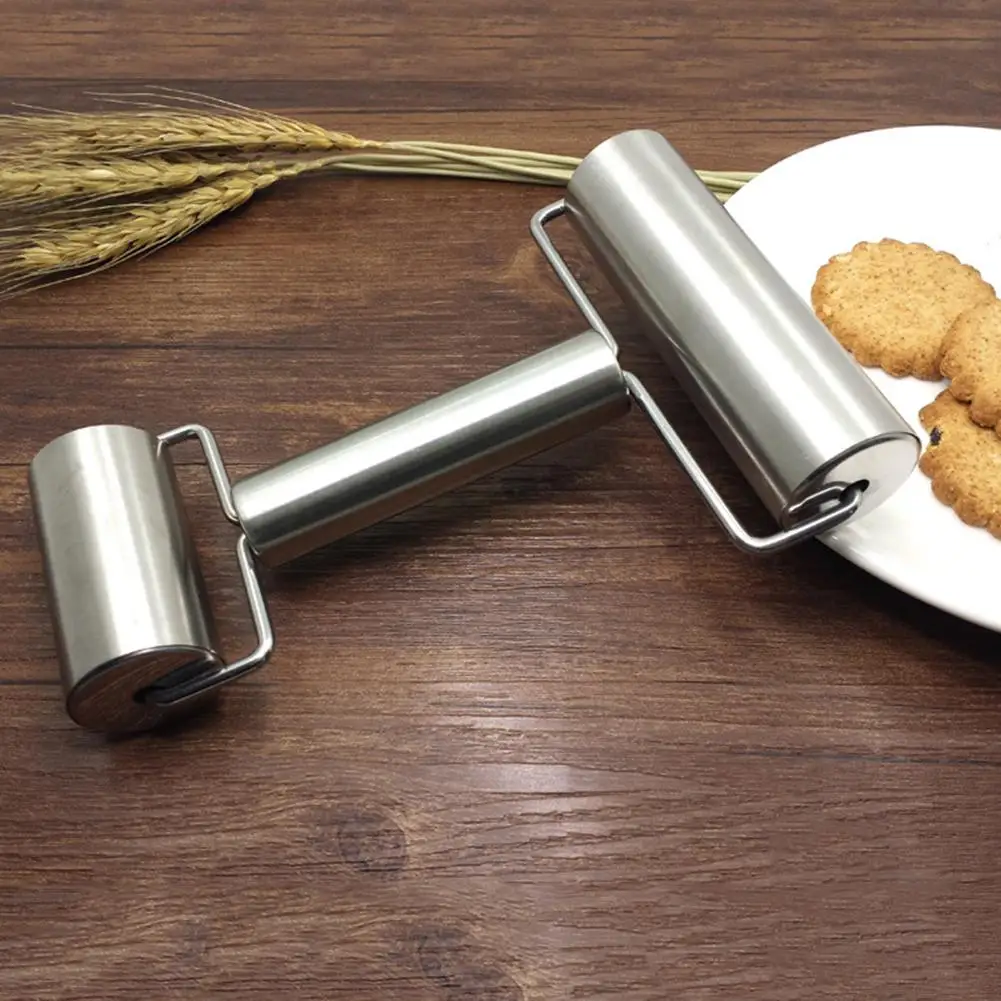 Нержавеющая сталь Скалка Т-образная тестораскатка металлическая кухонная утварь для выпечки теста для пиццы, пирога, выпечки, печенья