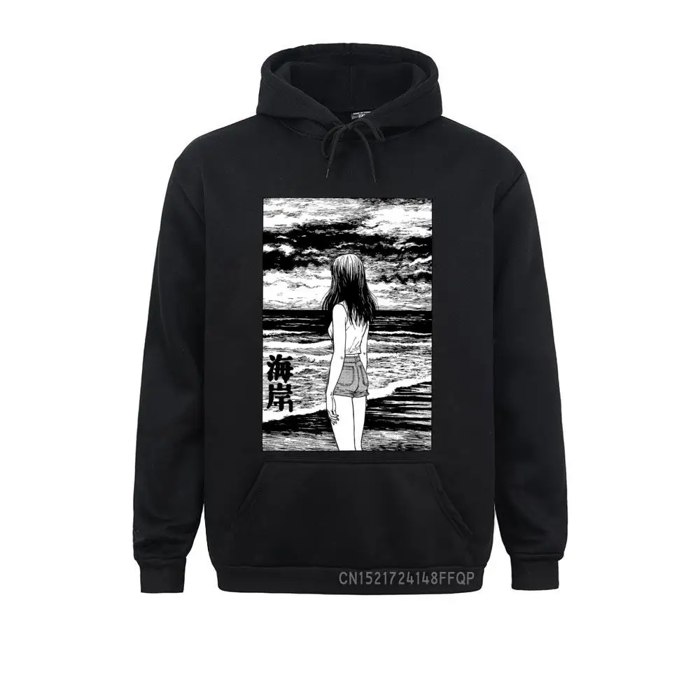 

Uzumaki Sea Pullover Horror Pullovers Manga Junji Ito Coats Man's Sweatshirt Vintage Cozy Hoodies Hooded Sweats Clothing