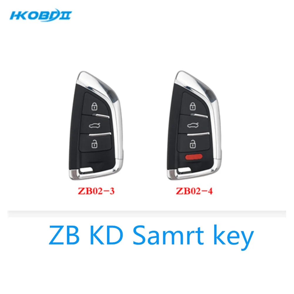 HKOBDII KEYDIY KD ZB Smart Key Keyless go Remote Car Key Remote for KD for BMW style - Цвет: 2PCS