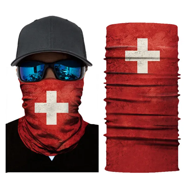Горячий открытый шлем Флаг sweatband для верховой езды, для альпинизма Печать флаг Тюрбан Магия Бесшовные маски Спорт на открытом воздухе