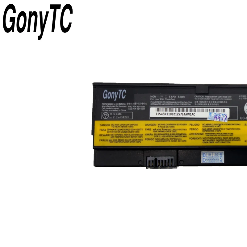 63wh 45N1171 42T4835 аккумуляторная батареядля ноутбука IBM/ThinkPad X200 X200S X201 X201I серии для lenovo 42T4535 42T4543 42T4650 42T4534 47