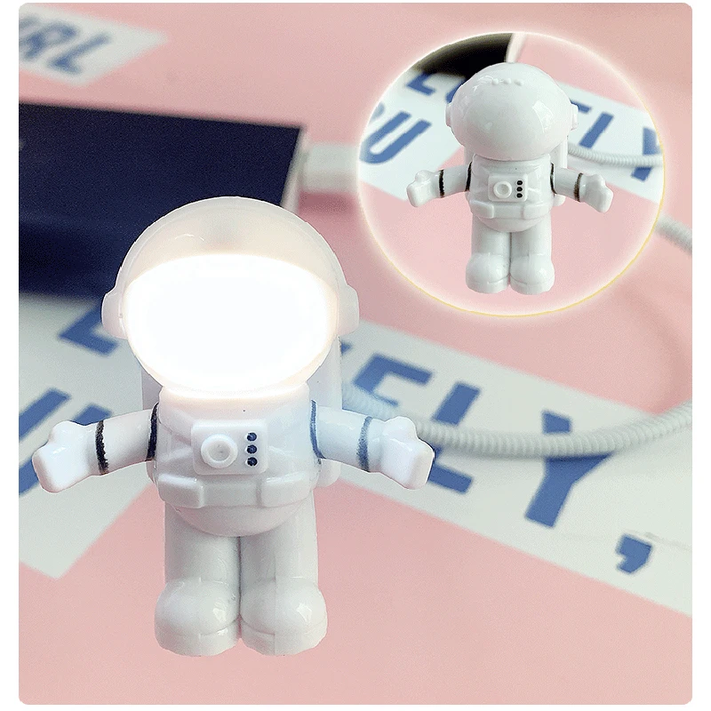 battery night light Portable Astronaut Shape Night Light Reading Desk Lamp Children's gift LED Spaceman Light Decoration Table Light USB Night Light hatch night light