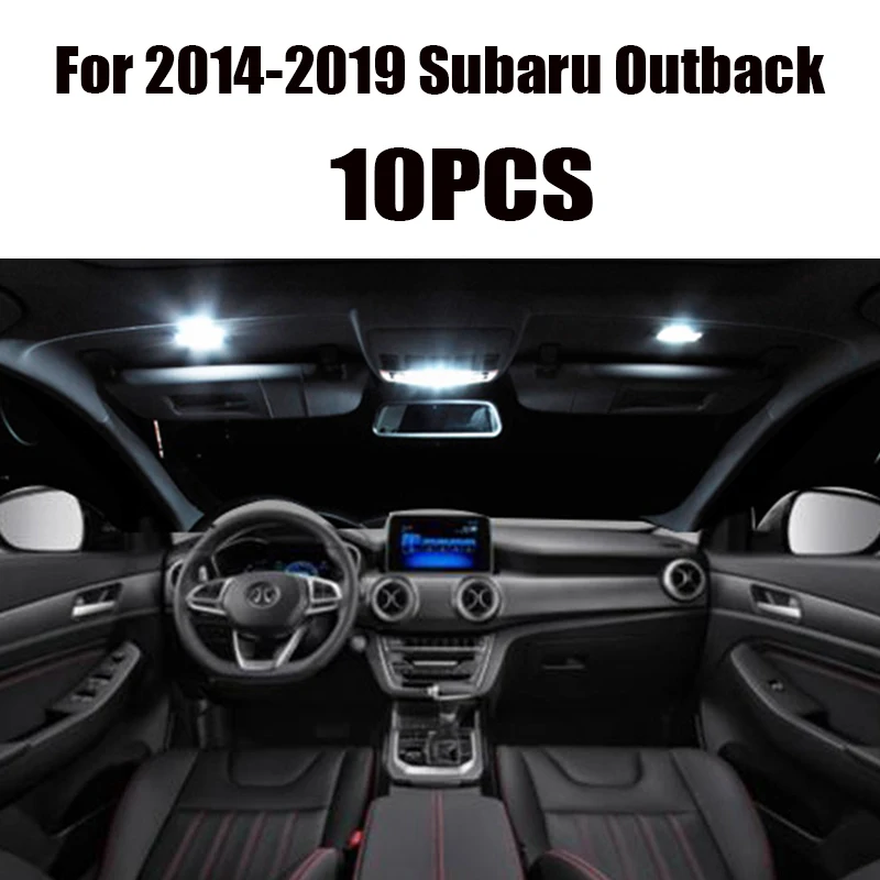 Для Subaru Outback 2000 2019 белые автомобильные аксессуары без ошибок Canbus светодиодный