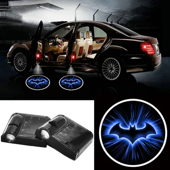 

2 X volkrays Wireless Car Door LED Projection Bat Shadow Logo Light Welcome Lamps Magnet Sensor for Ford Focus Vw Skoda Golf