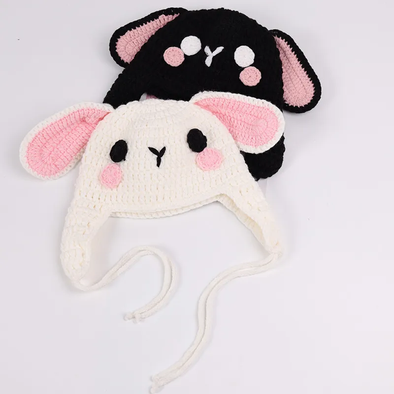 New Newborn Baby Caps Baby Girl Toddler Boy Cute Rabbit Ear Cats Knitted Beanie Hat Warm Soft Beanie Hat Hot Sale