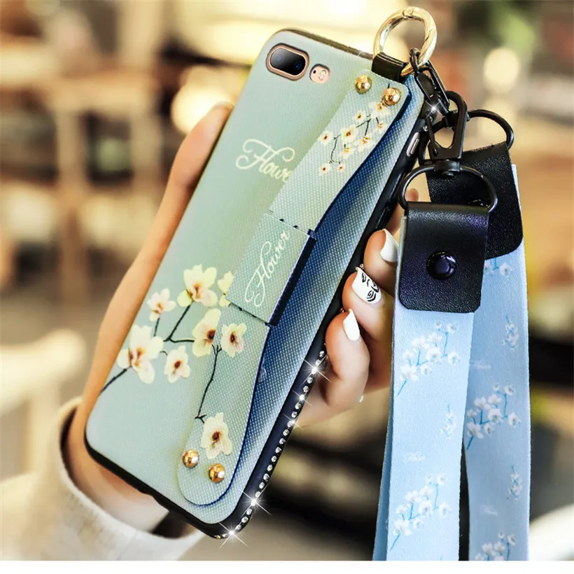 Блестящий чехол с ремешком на запястье для Xiaomi Mi CC9e CC9 9T 9 Pro 8 SE A2 Lite A1 6X 5X Max 2 3 Play