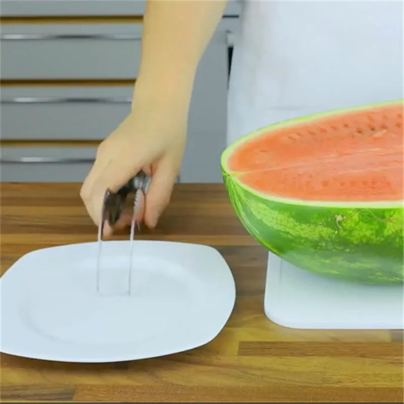 Comenzar Watermelon Knife Slicer Corer Stainless Steel Fruit Peeler Faster Melon Cutter Gadget Kitchen Accessories QB873597