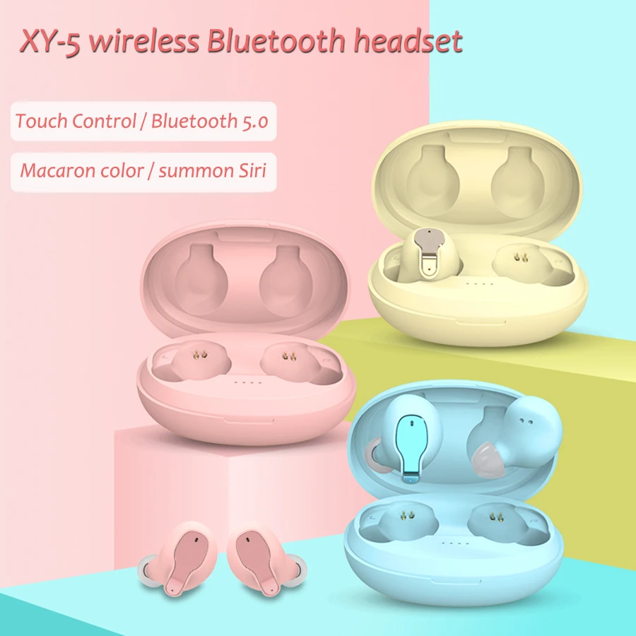 TWS 5 0 Bluetooth беспроводные наушники сенсорная гарнитура стерео бас с микрофоном для