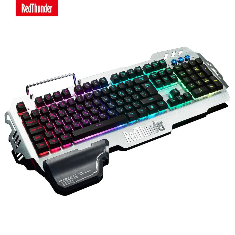 Проводная игровая клавиатура RedThunder K900 RGB механическая 25 клавиш защита от