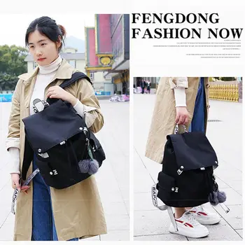 

Women Backpack Nylon Casual Laptop Rucksack Shoulder Bag School Bookbag Daypack for Teenager Girls H8WD