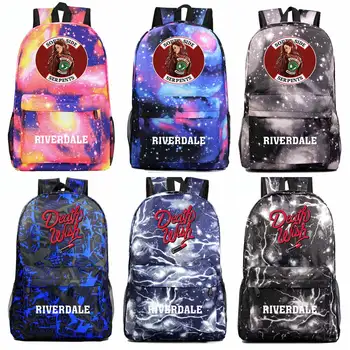 

Fashion Riverdale South Side Serpents Boy Girl Book School bag Women Bagpack Teenagers Schoolbags Men Student Backpack