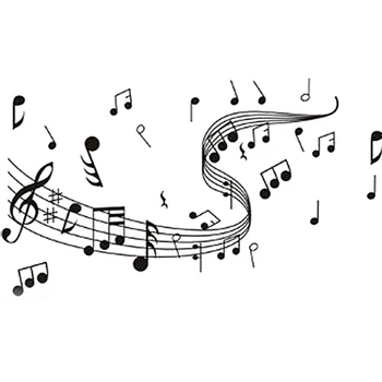 

WALL'S MATTER Home Decor Music Note Wall Decals Graffiti Wall Stickers