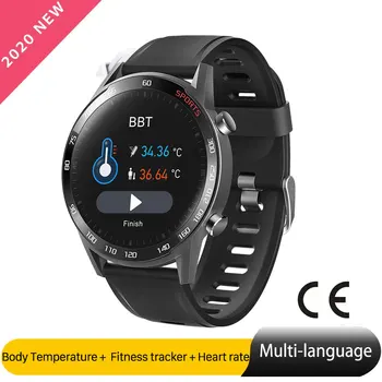 

Women Man Smart Watch Real-time TemperatureHeart Rate Blood Pressure Monitor Fitness Tracker Smartwatch For Android IOS Phone