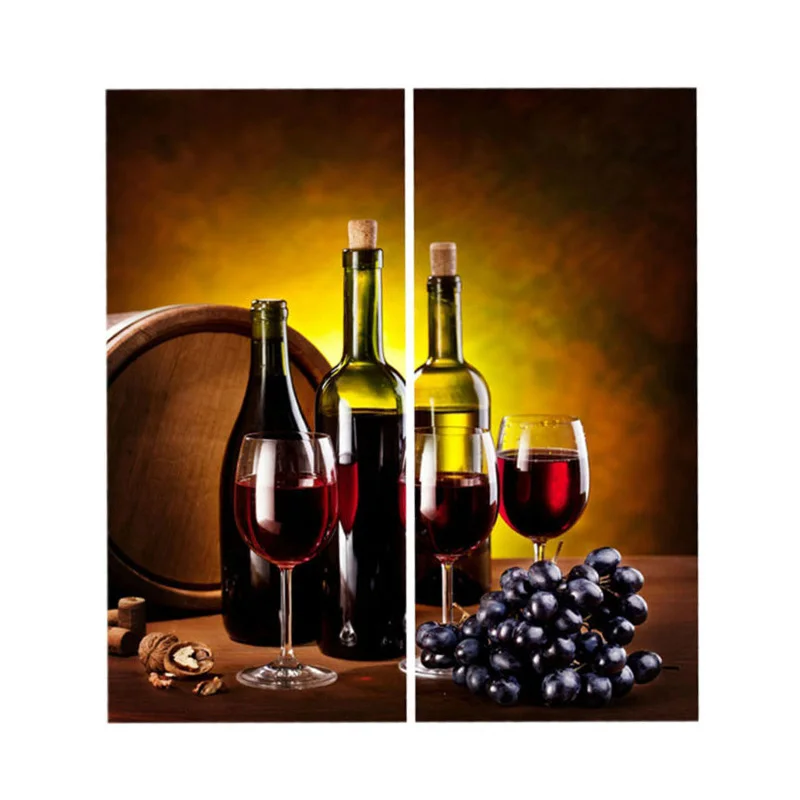 2pcs Set Panels Room Decoration Thermal Insulated 3D Window Curtain 55 x 39 Inch - Цвет: Red Wine