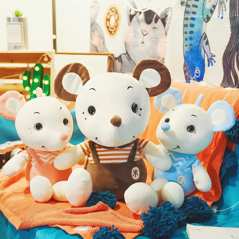 

New Style Creative And Soft Cute Millet Rat Plush Toys Crane Machines Doll for a Girlfriend Children Holiday Birthday Gift