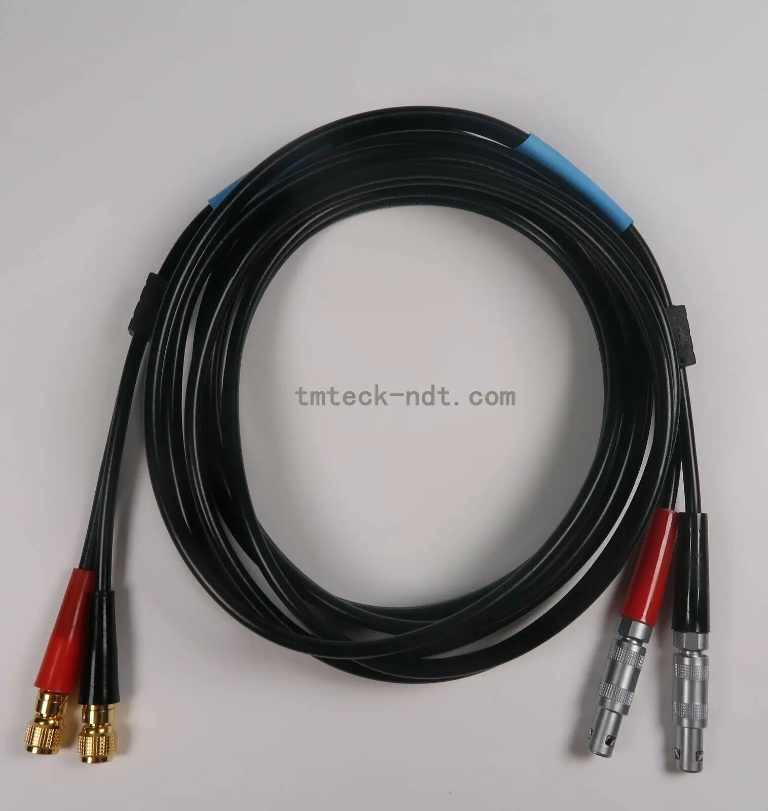 compatible with style Lemo00 to Microdot Dual Industrial coaxial cables RG174 ultrasonic cable for flaw detector