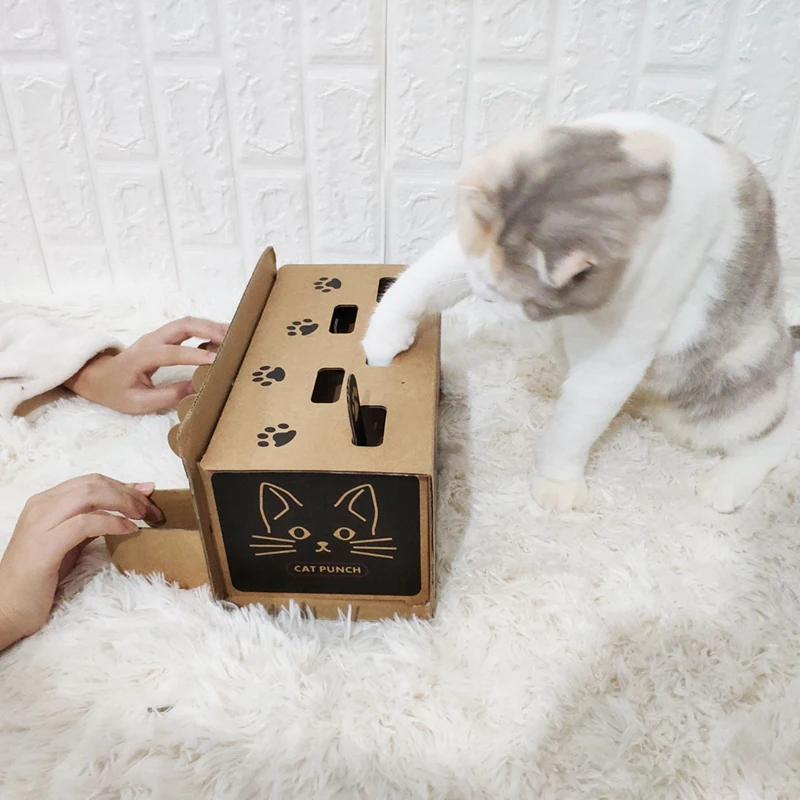 Игрушка-Когтеточка для кошек, интерактивные мыши-крот, игра, игрушка, сделай сам, мышь, всплывающая головоломка для кошек, лечение, упражнения, игрушки для кошек
