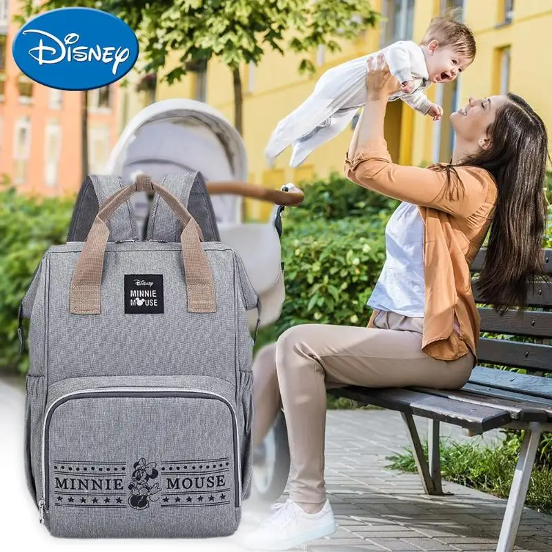 Дисней Минни Микки Маус Мумия подгузник для беременных сумки рюкзак большой емкости рюкзак подгузник Детская сумка для путешествий для ухода за ребенком
