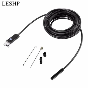 

LESHP Waterproof AN99 5M 5.5mm 6 LED Video Recording Endoscope Borescope Inspection Camera For Android For PC