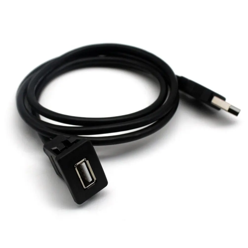 USB2.0 кабель для скрытого монтажа 1 м/2 м двойной/один USB порт удлинитель флеш