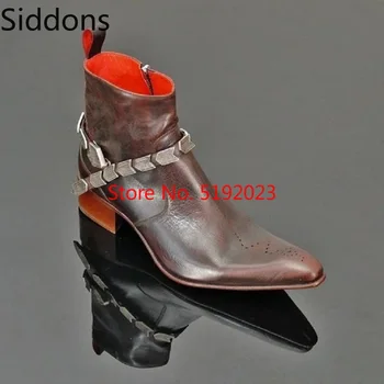 

Winter Fashion Men Pointed Toe Zip Ankle Chelsea Boots PU Leather Boots Mens Male Casual Zapatos De Hombre D181-1