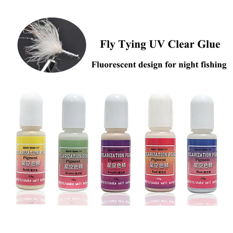 

UV clear Finish glue combo thin& thick instant cure super clear UV glue fly tying quick drying glue fly fishing chemical