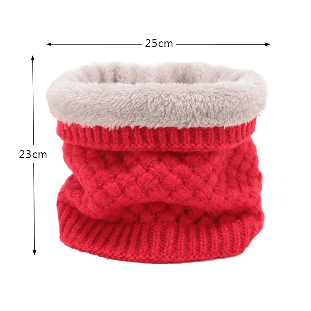 Fashion Winter Scarf For Women Men Children Baby Scarf Thickened Wool Collar Scarves Neck Scarf Cotton Unisex
