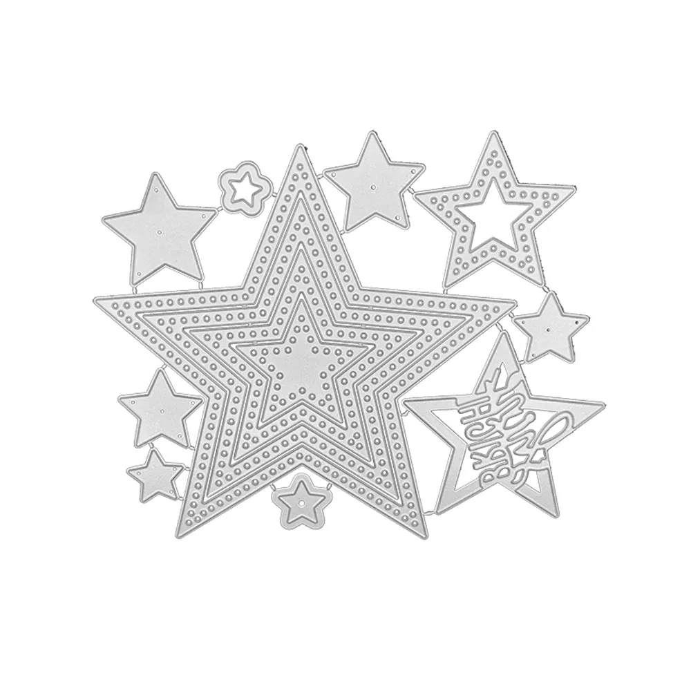

Julyarts Star Новые металлические Вырубные штампы для фотоальбома, открыток, бумаги, тиснения, рукоделие, высечка