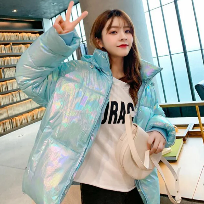 Campera mujer Bubble puffer куртка 2019 зимнее пальто женская зеленая Розовая белая парка| |
