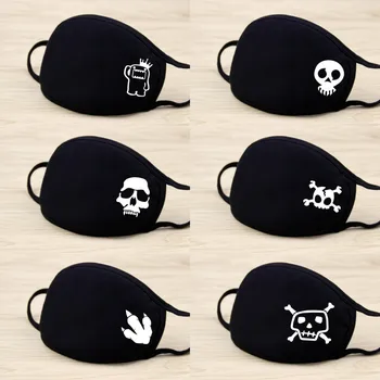 

Mask For Face Protection Facial Masks flu Resuable Fabric Cotton Multiple Mascarilla Anti-spray Black Cartoon Fashion Mask 2020