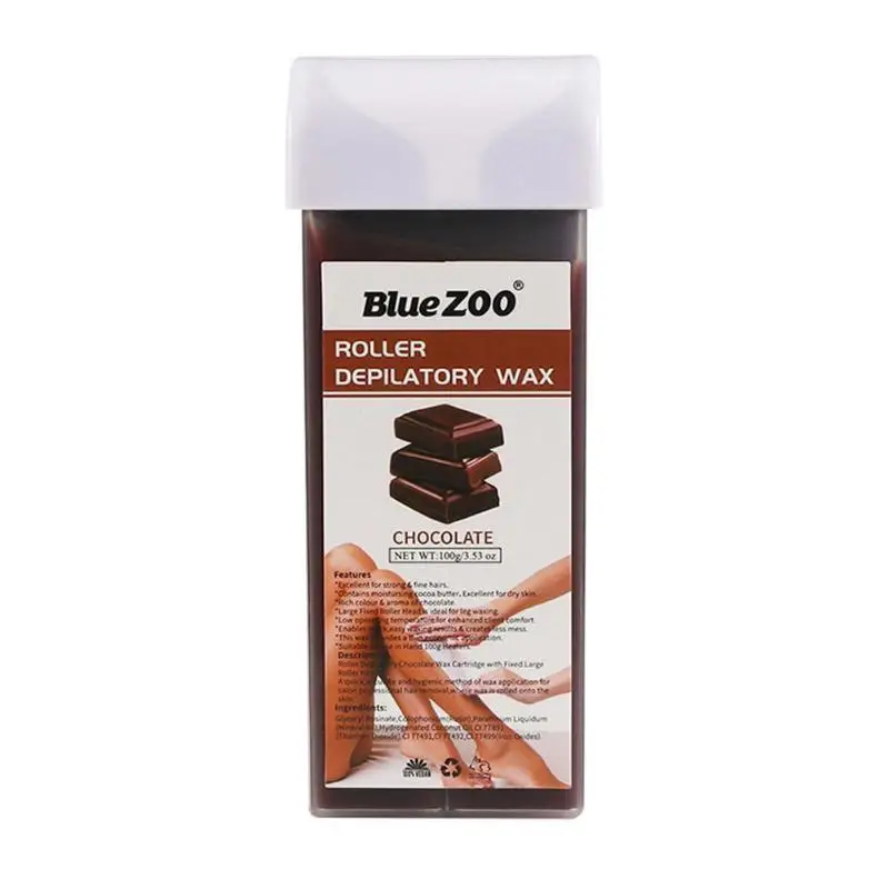 Chocolate 100 г восковой картридж для депиляции, роликовый женский крем для удаления волос с подмышек и ног, крем для удаления волос, Нагреватель восковой крем - Color: Chocolate