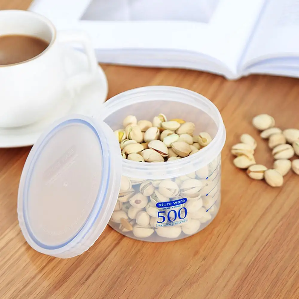 1050ML Cover Sealing Cans Food Storage Tanks Plastic Thick Storage Bottle Storage boxes kitchen tools Home Organization Jars