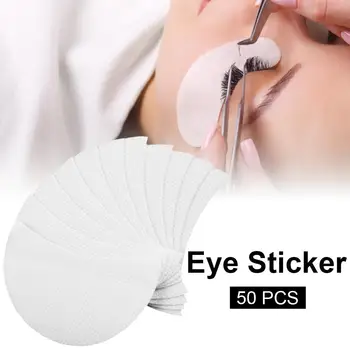 

50Pcs Eyelash Pad Gel Patch Grafting Eyelashes Under Eye Patches For Eyelash Extension Paper Sticker Wraps Eyelash Pads