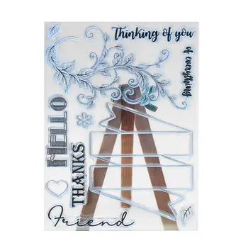 

Thinking of You Silicone Clear Seal Stamp DIY Scrapbooking Embossing Photo Album