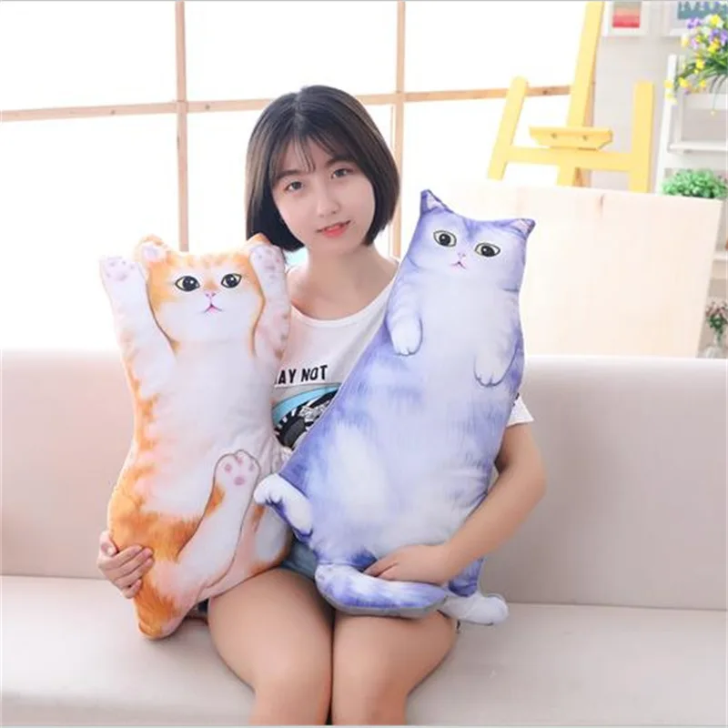 

Manufacturers Direct Selling Cute Model Washable Printed Full Body Cat Pillow Room Decoration Doll Women's Birthday Gift