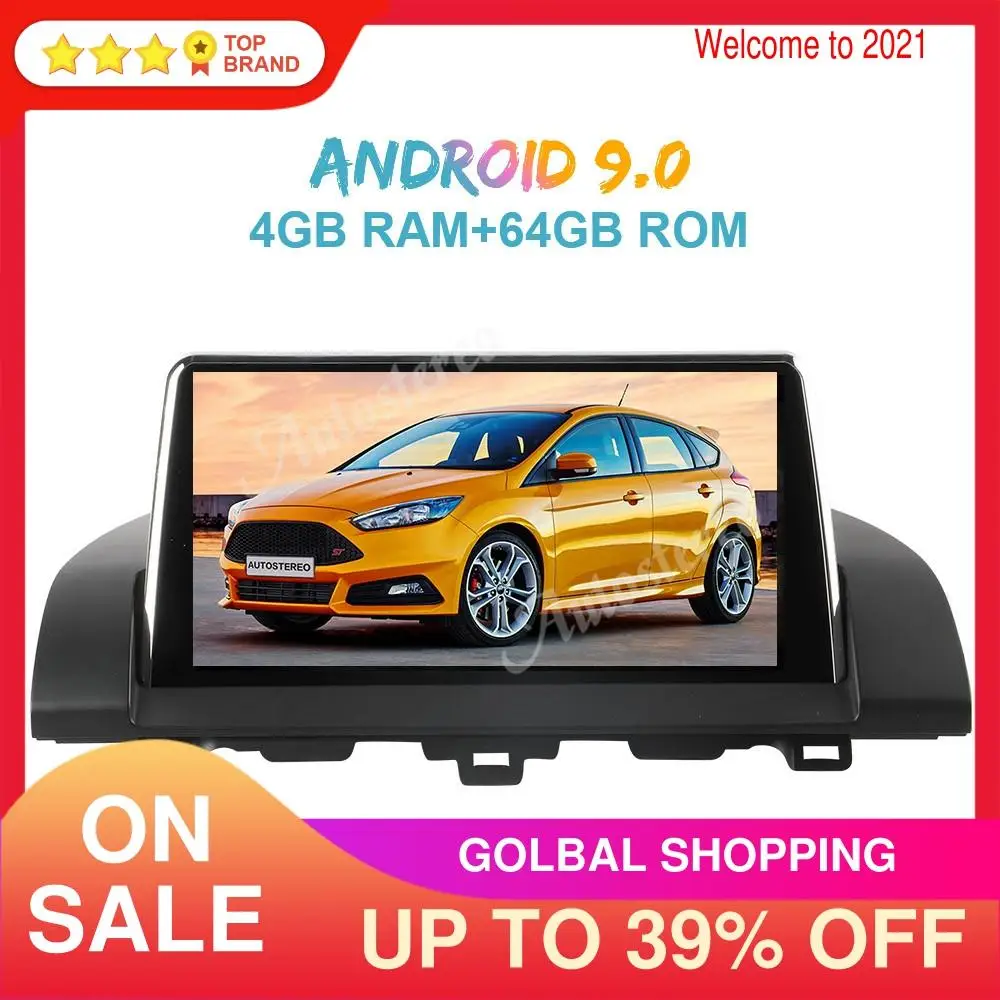 9 7 &quotAndroid 4 + 64 ГБ автомобильный мультимедийный плеер для Honda Accord 10 2018 2019 автомобиля