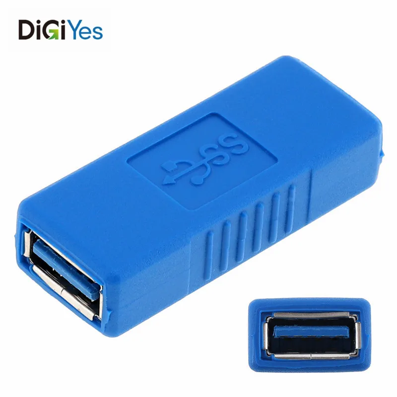 

DiGiYes Superspeed USB 3.0 Type-A Female to Female Adapter Bridge Extension Coupler Gender Changer Connector Hot Portable