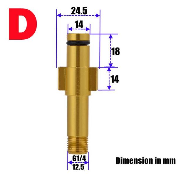 Adaptor Foam Gun Generator Lance Bayonet Male Connector For High Pressure Karcher Nilfisk Elitech Stihl Lavor Huter