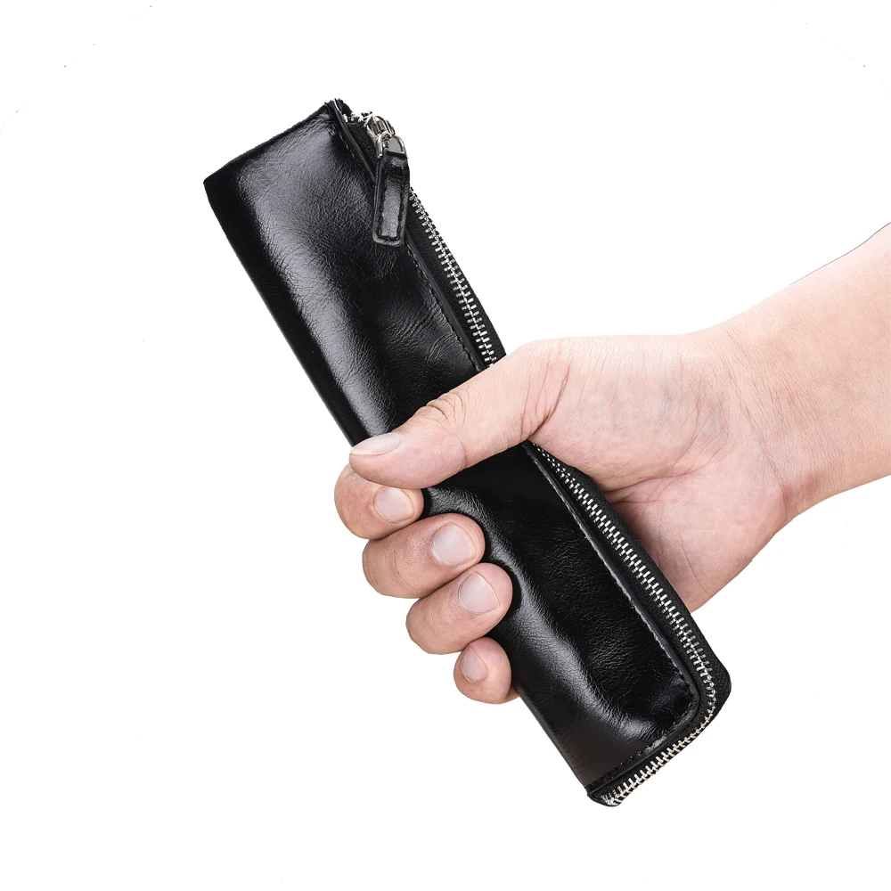 Universal Men's Long Wallet Genuine Leather Coin Purse Zipper Male Mobile Phone Bag Ultra-Thin Wallet Quality Business Handbag