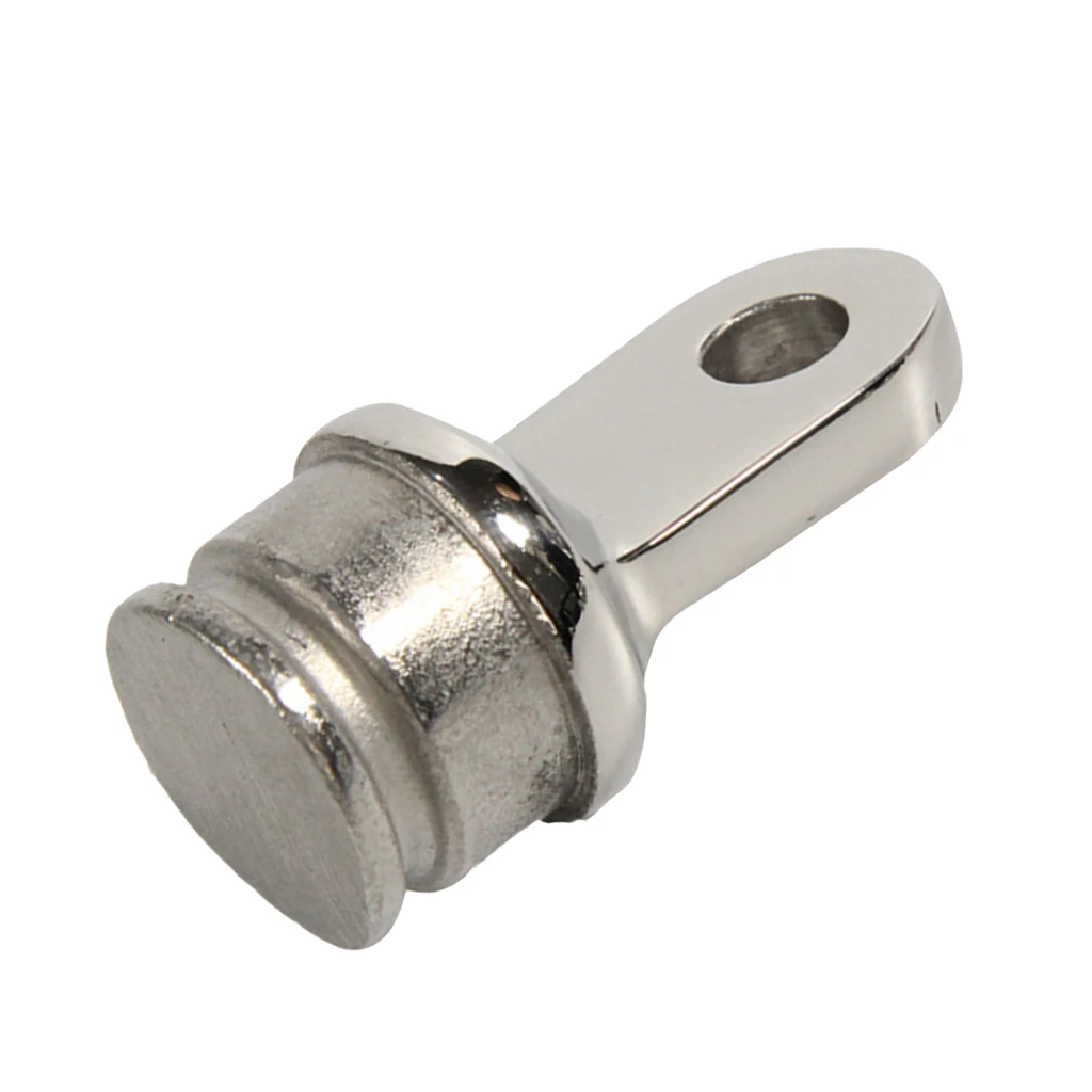 Bimini Top Rounded End Inner Eye Hardware Yacht Boat Silver Stainless Steel